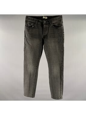 TAYLOR STITCH Size 31 Black Wash Cotton Straight Jeans